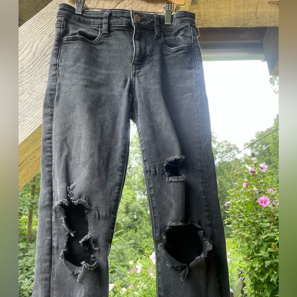 Distressed Black Jeans - Picture 2 of 5